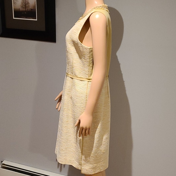 Elie Tahari textured sheath dress size 10 - Picture 4 of 8